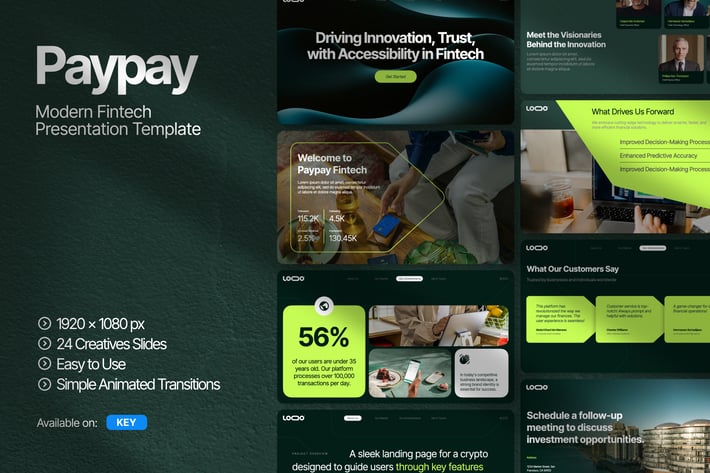 Paypay Modern Fintech Animated Keynote
