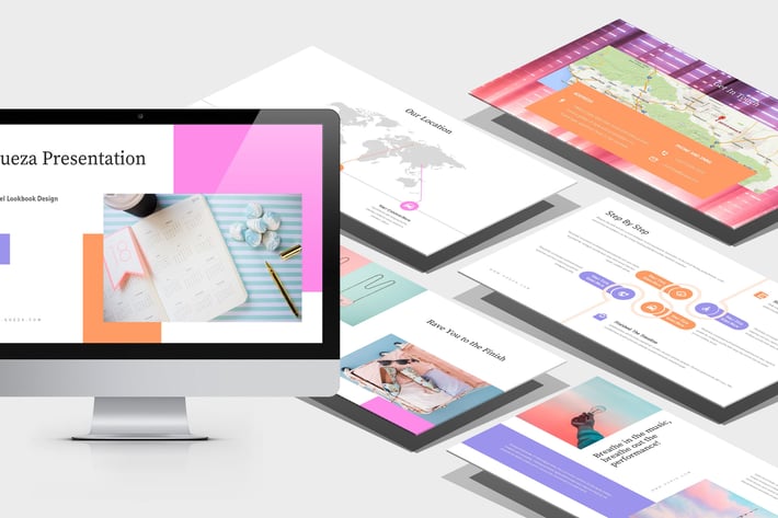 Queza : Pastel Color Sales Marketing Powerpoint