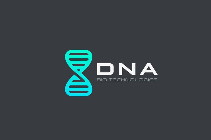 Logo DNA Molecule Genome Science Technology