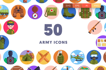 50 Army Icons