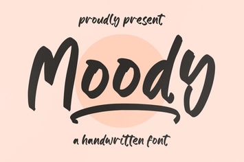 Moody Handwritten Font