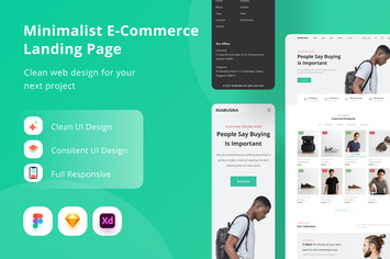 Minimalist E-Commerce Landing Page