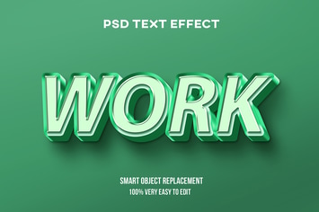 Green pastel glossy text effect