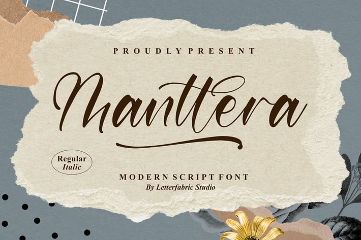 Manttera Modern Script Font