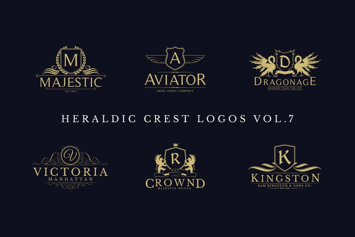 Heraldic Crest Logos Vol.7