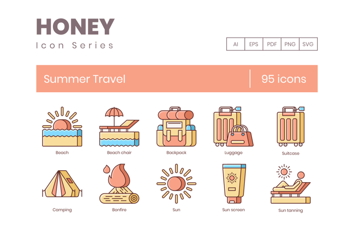 Summer Travel Icons