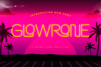 Glowrone - A Unique Sans Serif Font