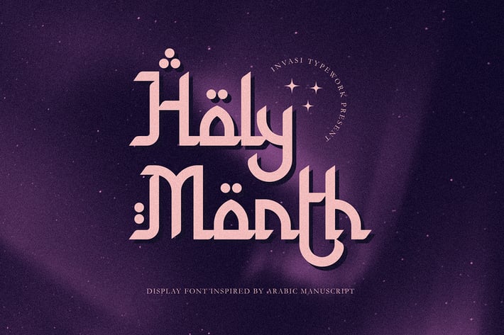 Holy Month - Arabic Display Font