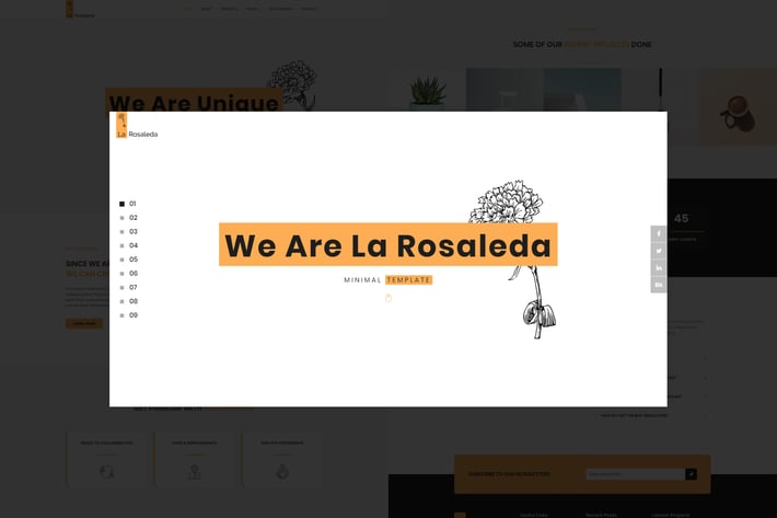 La Rosaleda - Creative HTML Template