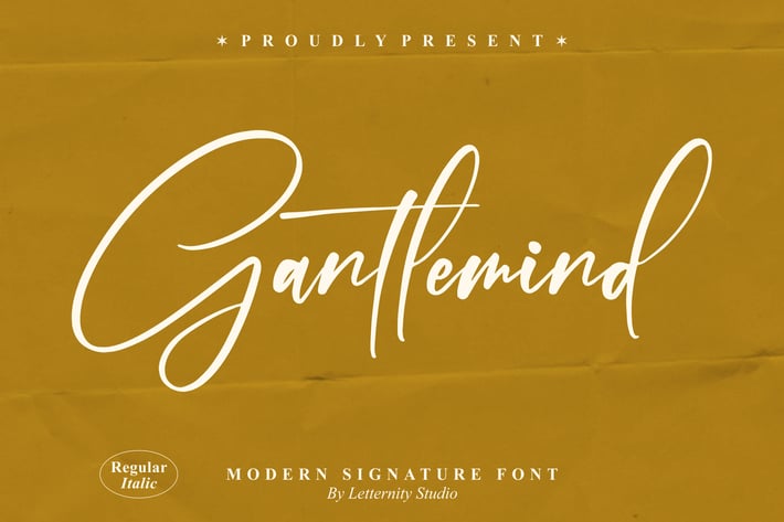 Gantlemind Modern Signature Font