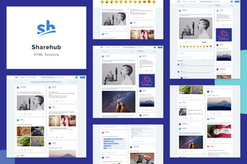 Sharehub Content Sharing HTML Template