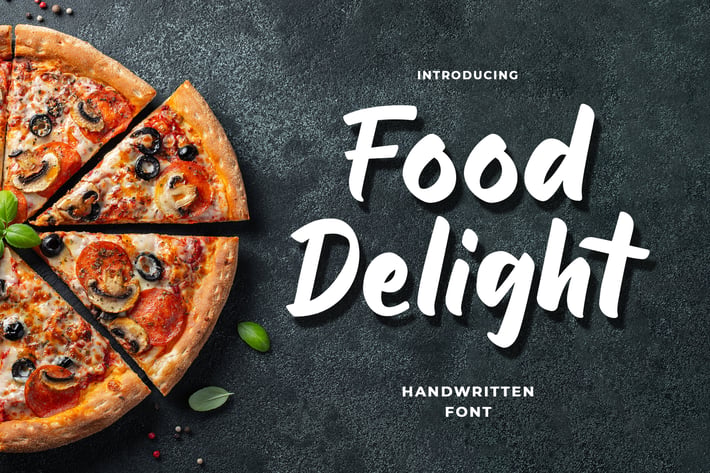 Food Delight Script and Handwritten  Font