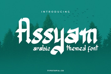 Assyam – Arabic Themed Typeface