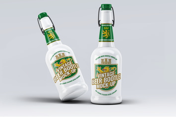 Vintage Beer Bootle Mock-Up