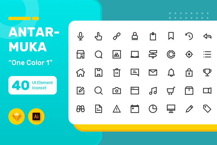 Antarmuka - UI Element Iconset - One  Color 1 
