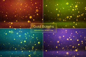Gold Bokeh Backgrounds
