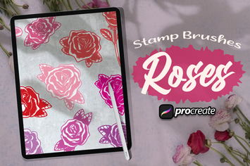Dansdesign Roses Brush Stamp Procreate