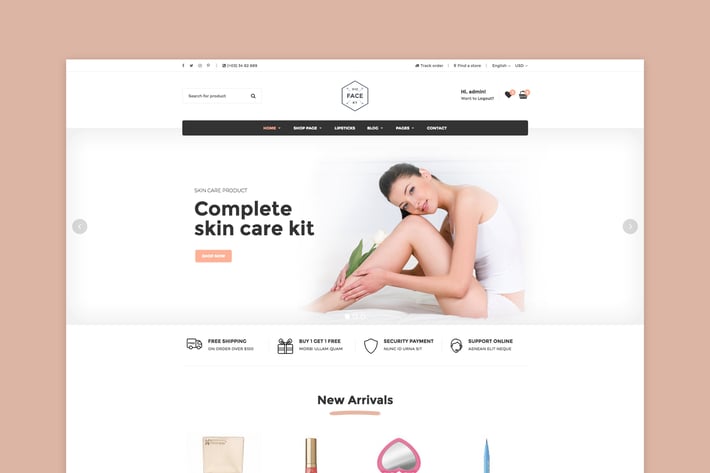 Vicky - Cosmetic WooCommerce WordPress Theme