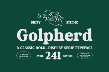 Golpherd – Classic Bold Display Font