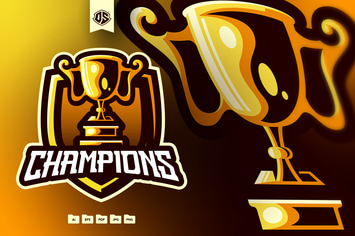 Trophy Mascot Logo Template