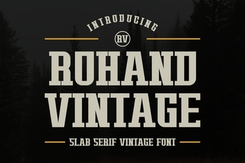Rohand Vintage - Slab Serif Vintage Font