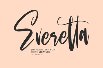 Everetta | Handwritten Font