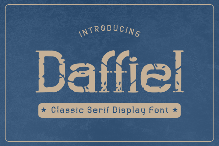 Daffiel  - Classic Serif Display Font