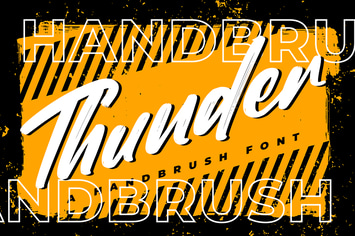 Thunder - Brush Font