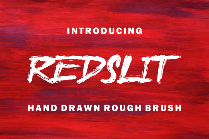 Redslit - Brush Font