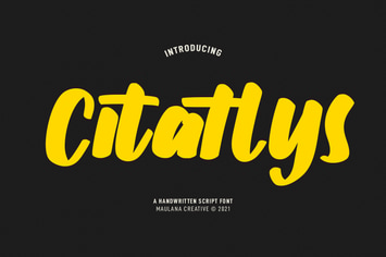 Citatlys Handwritten Script Font