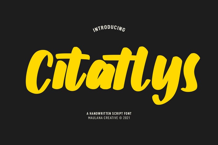 Citatlys Handwritten Script Font