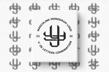 Y (A-Z) Monogram Logo Creator Pack Vol.4
