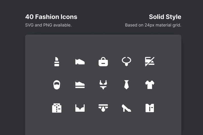 Fashion Icons - Solid Style