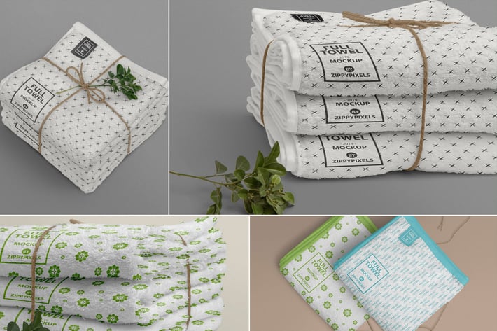 Attractive Beach Towel Mockups