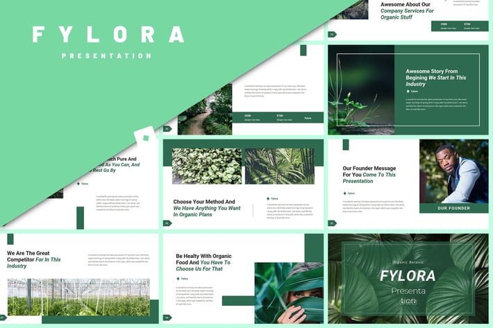 Fylora - Organic Botanic Keynote Template