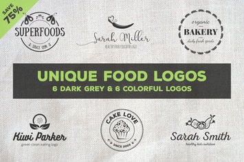Unique Food Logos – Bundle