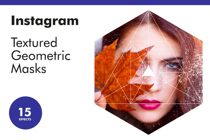 Instagram Textured Geometric Masks