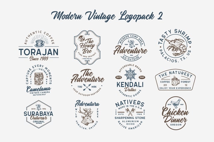 Modern Vintage Logopack 02