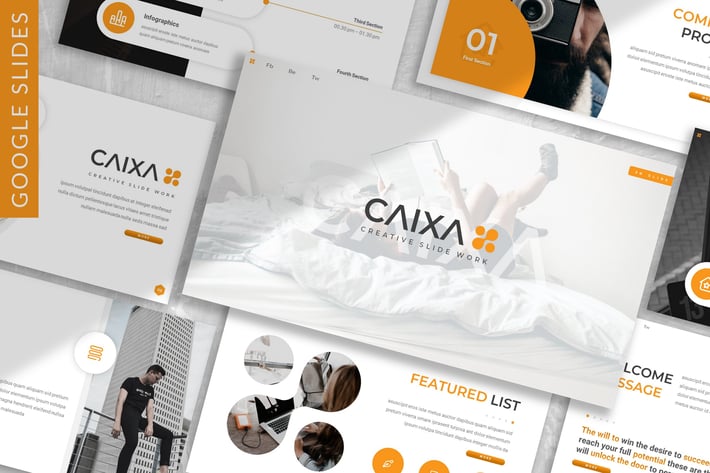 Caixa - Business Google Slide Template