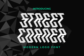 Street Corner - Modern Logo Font