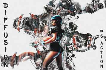 Diffusion - Artistic Photoshop Action