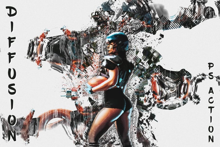 Diffusion - Artistic Photoshop Action