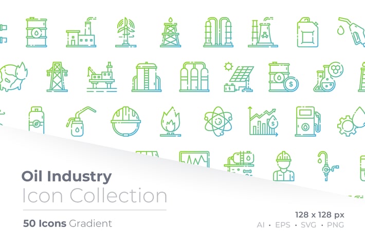 Oil Industry Gradient Icon
