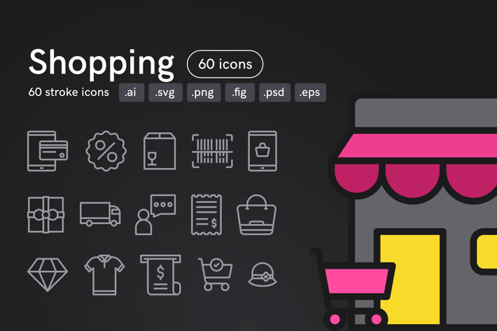 Shopping Icons (60 icons)