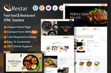 Restar - Fast Food & Restaurant HTML Template