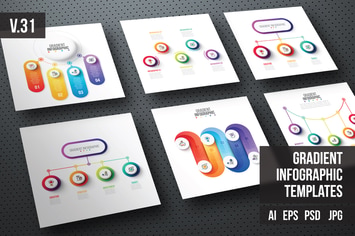 Infographics template set v.31