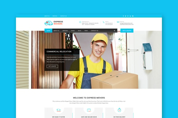 Express Movers - Moving Company PSD Template