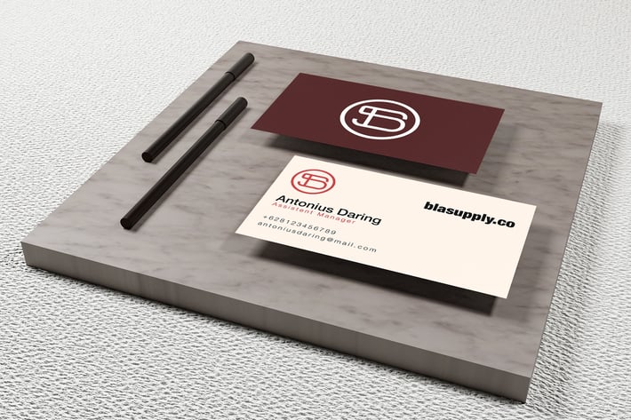 YDM Modern Business Card Mockup
