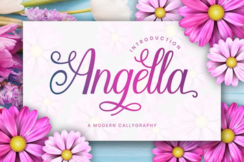 Angella - Sript Font