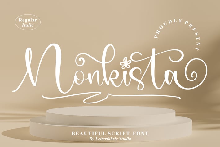 Monkista Beautiful Script Font